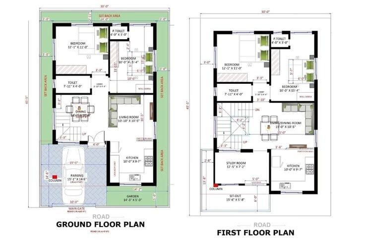 2D Vastu CAD Floor Plan by HI-LO